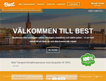 Tablet Screenshot of besttransport.se